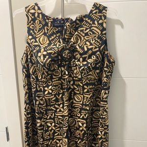 Geometric print midi dress